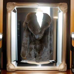 THE International Collection Red Fox Fur Coat Size L